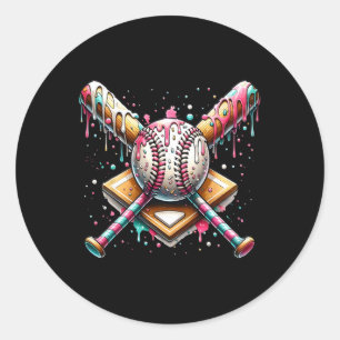 Verkauf von Zuhause-Platten Eiscreme-Tropfen mit S Runder Aufkleber