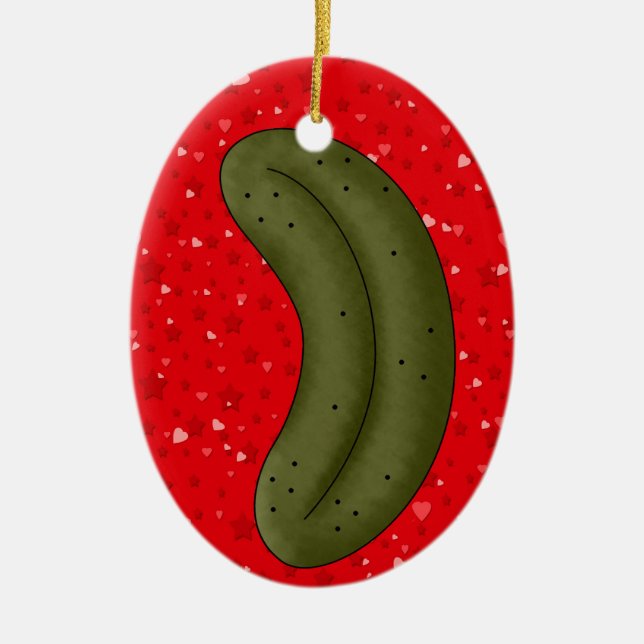 Verkauf Weihnachtsleder Keramikornament (Vorne)