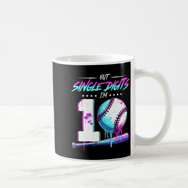 Verkaufe 10 Jahre alte Geburtstags-Doppelziffern 1 Kaffeetasse (Rechts)