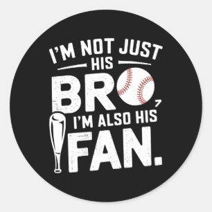 Verkaufe Bruder, ich bin nicht nur sein Bro Ich bi Runder Aufkleber