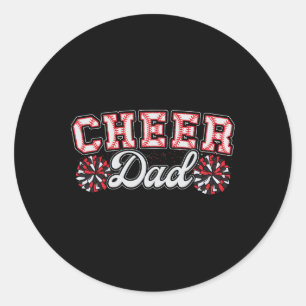 Verkaufe Cheer Dad Mein Lieblings-Cheerleader nenn Runder Aufkleber