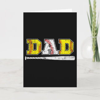 Verkaufe Dad Softll Vatertag Daddy Sportliebhaber  Karte
