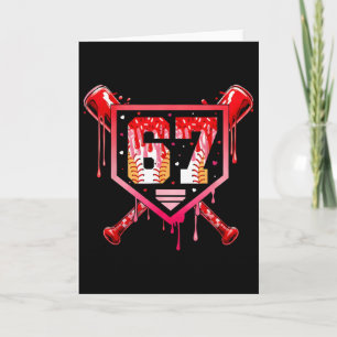 Verkaufe Eis Drip Number 67 Meme Valentinstag-Paar Karte