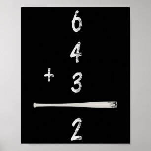 Verkaufe Mathe 6 4 3 2 Double Play Süßes Shirt Sof Poster