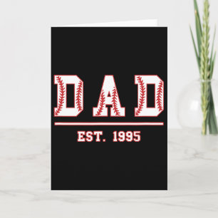 Verkaufe Papa Est. 1995 Softll Vatertag Geburtstag Karte