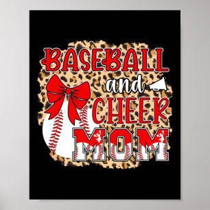Verkaufe und jubele Mama Leopard Cheerleading und Poster