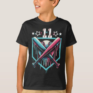 Verkaufen Sie Tropfen 11. Geburtstag Jungen Nummer T-Shirt