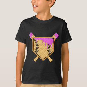 Verkaufen Sie Tropfen Boys Ice Cream Waffle Cone v T-Shirt