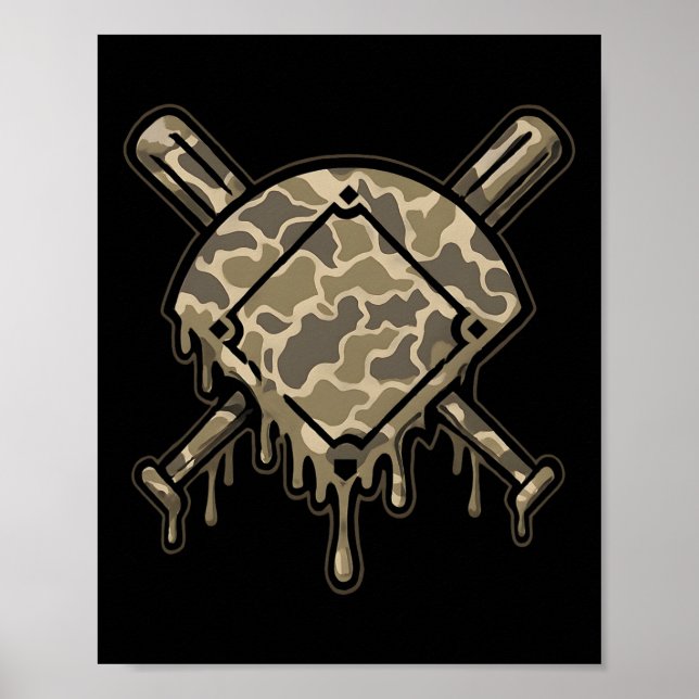 Verkaufen Sie Tropfen Camouflage verkaufen Diamond Poster (Vorne)