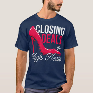 Verkäufer Cooler Zitat Frau Realtor T-Shirt