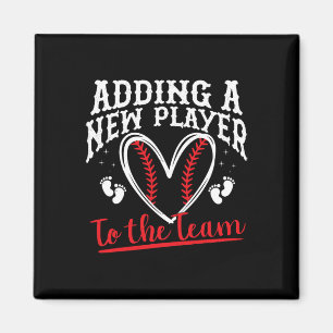 Verkäufer Schwangerschaft Ankündigung Shirt Frühja Magnet