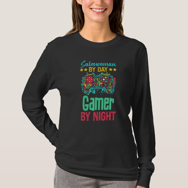 Verkäuferin Gaming T-Shirt (Vorderseite)