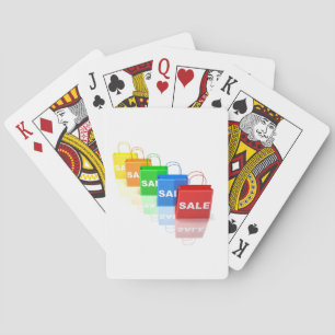 Verkaufs-Einkaufstaschen-Spielkarten Spielkarten