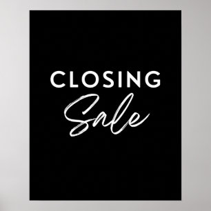 Verkaufsabschlusszeichen, Boutique Einzelhandel Poster