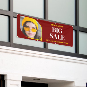 Verkaufsangebot für Sonnenbrillen mit individuelle Banner