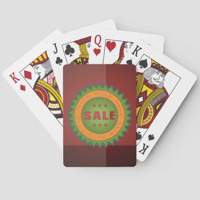 Verkaufsaufkleber Spielkarten (Rückseite)