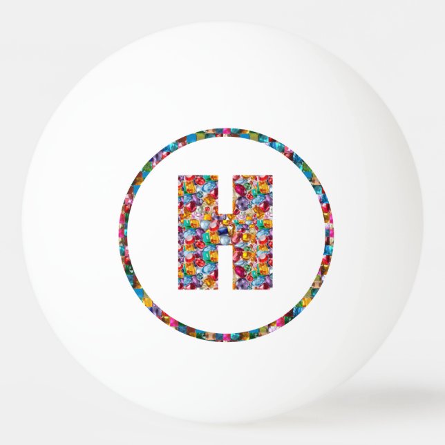 VERKAUFSPREIS-ALPHABET-KUNST HHH H HH 3* Klingeln Tischtennisball (Rückseite)