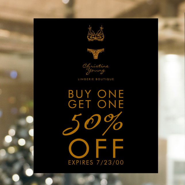 Verkaufsprospekt für Boutiquen im Unterwäsche-Stor Poster (Von Creator hochgeladen)