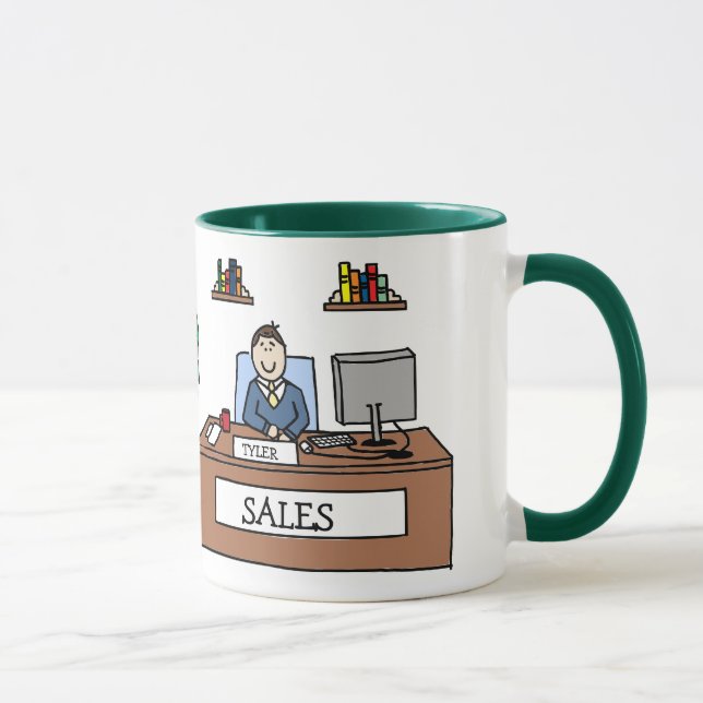 Verkaufsteamgeschenk - personalisierte tasse (Rechts)