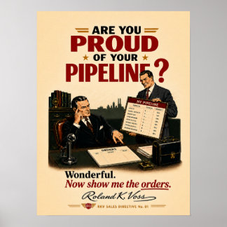 Verkaufstrichter-Motivationsposter | Roland K. Vos Poster
