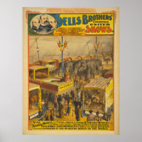 Verkauft Brüder Zoological Marvels Circus Poster