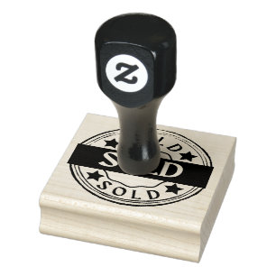 VERKAUFT GUMMISTEMPEL