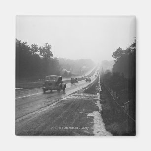 Verkehr auf Landstraße Magnet