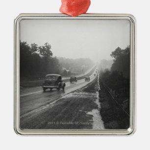Verkehr auf Landstraße Ornament Aus Metall