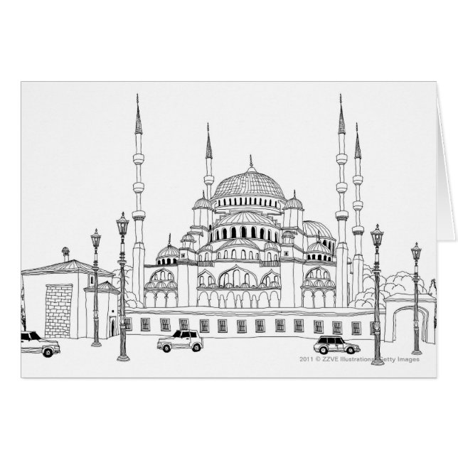 Verkehr durch Moschee (Vorderseite (Horizontal))