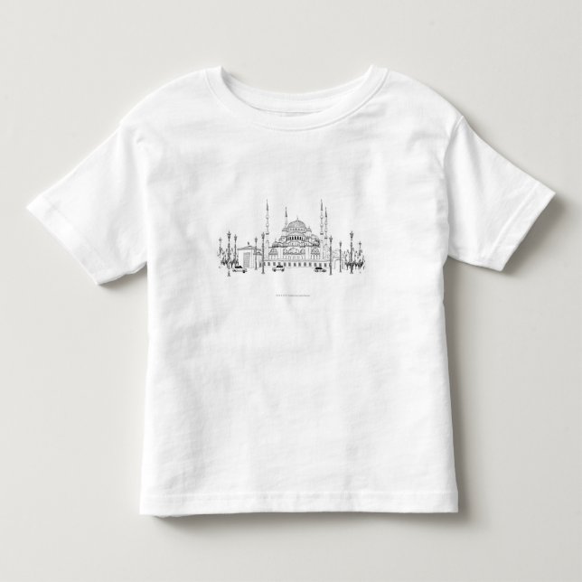 Verkehr durch Moschee Kleinkind T-shirt (Vorderseite)