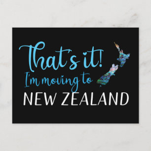 VERKEHR NACH NEUZEALAND KIWI PAUA POSTCARD POSTKARTE