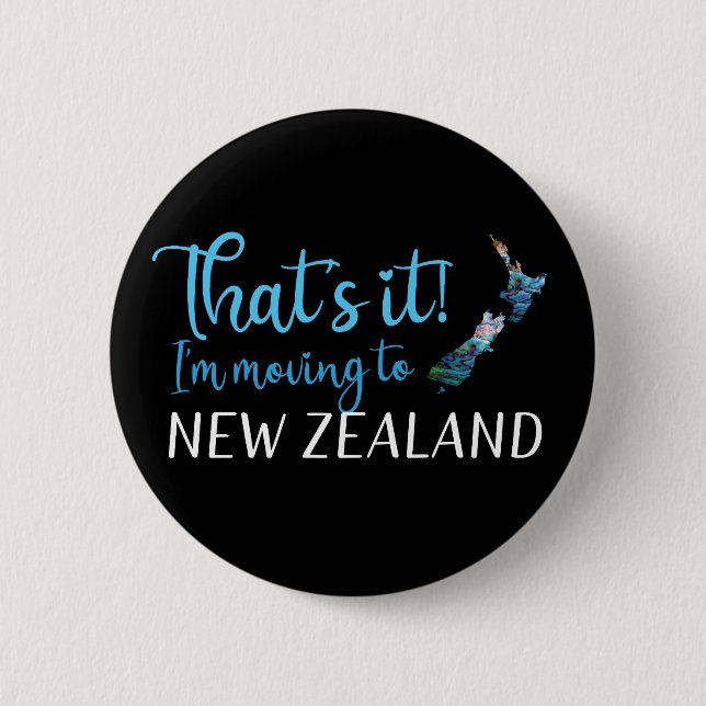 VERKEHR NACH NEW ZEALAND KIWI PAUA BUTTON (Vorderseite)