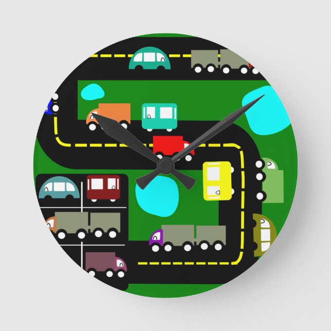 Verkehr  runde wanduhr (Vorderseite)