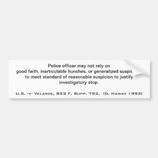 Verkehrs-Halt Autoaufkleber