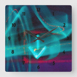 Verkehrs-Pfeil-Gewohnheits-Uhr Quadratische Wanduhr