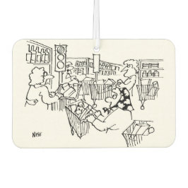 Verkehrsbeleuchtung in einem Supermarkt Autolufterfrischer