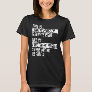 Verkehrsflagger-Design Einzigartiges Gepäckdesign T-Shirt
