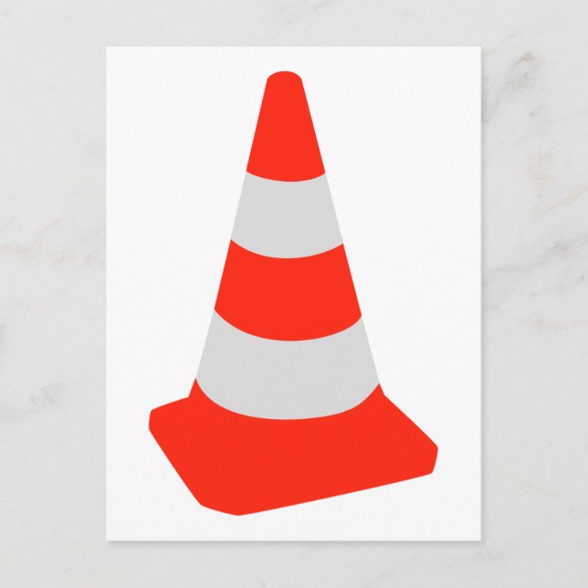 Verkehrskegel Postkarte (Vorderseite)