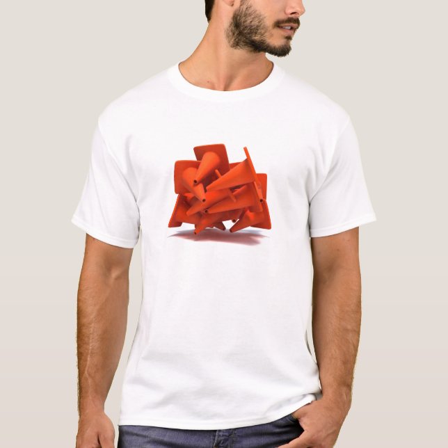 Verkehrskegelkunst T-Shirt (Vorderseite)