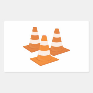 Verkehrsknoten Rechteckiger Aufkleber
