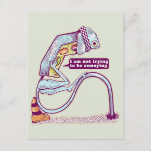 Verkehrsleichter sieht traurig aus postkarte