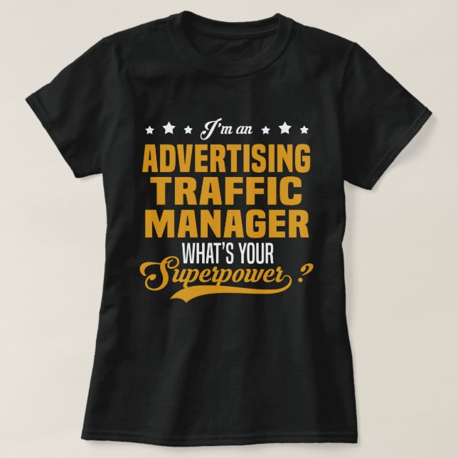 Verkehrsleiter der Werbung T-Shirt (Design vorne)