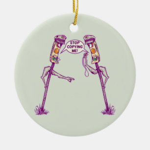 Verkehrsleuchten Keramik Ornament