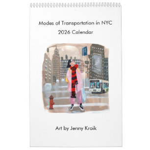 Verkehrsmittel in NYC, 2026 Kalender 