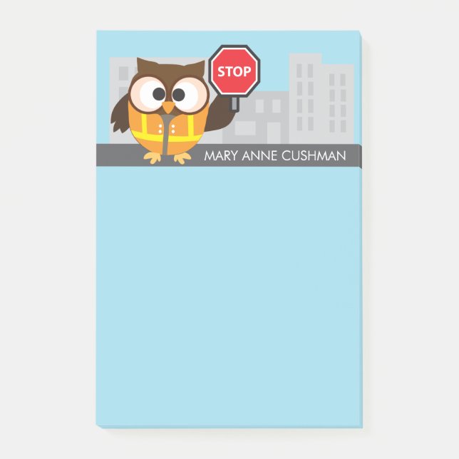 Verkehrspolizei-Schulsicherheits-Patrouille danken Post-it Klebezettel (Vorderseite)