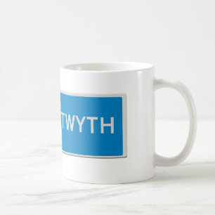 Verkehrsschild Aberystwyth Kaffeetasse