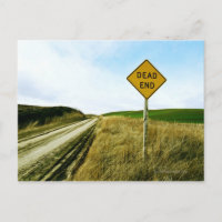 Verkehrsschild am Ende, Palouse, Washington