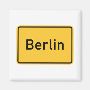 Verkehrsschild Berlins, Deutschland Magnet