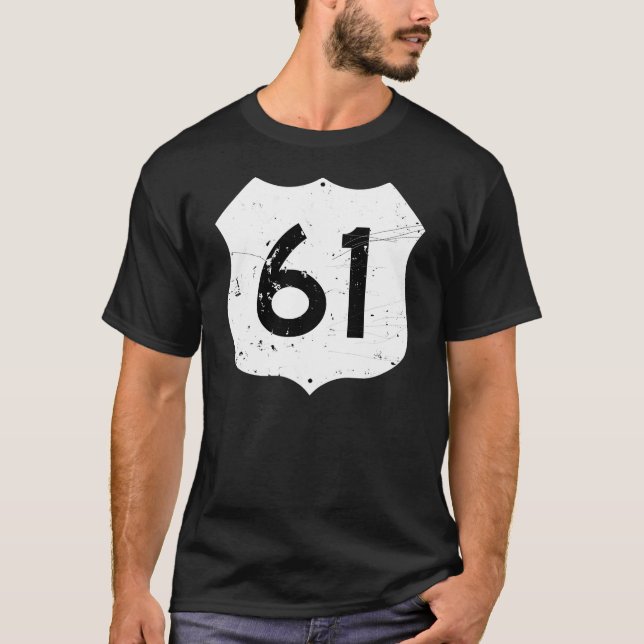 Verkehrsschild des Weg-61 T-Shirt (Vorderseite)