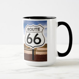 Verkehrsschild des Weges 66, Arizona Tasse